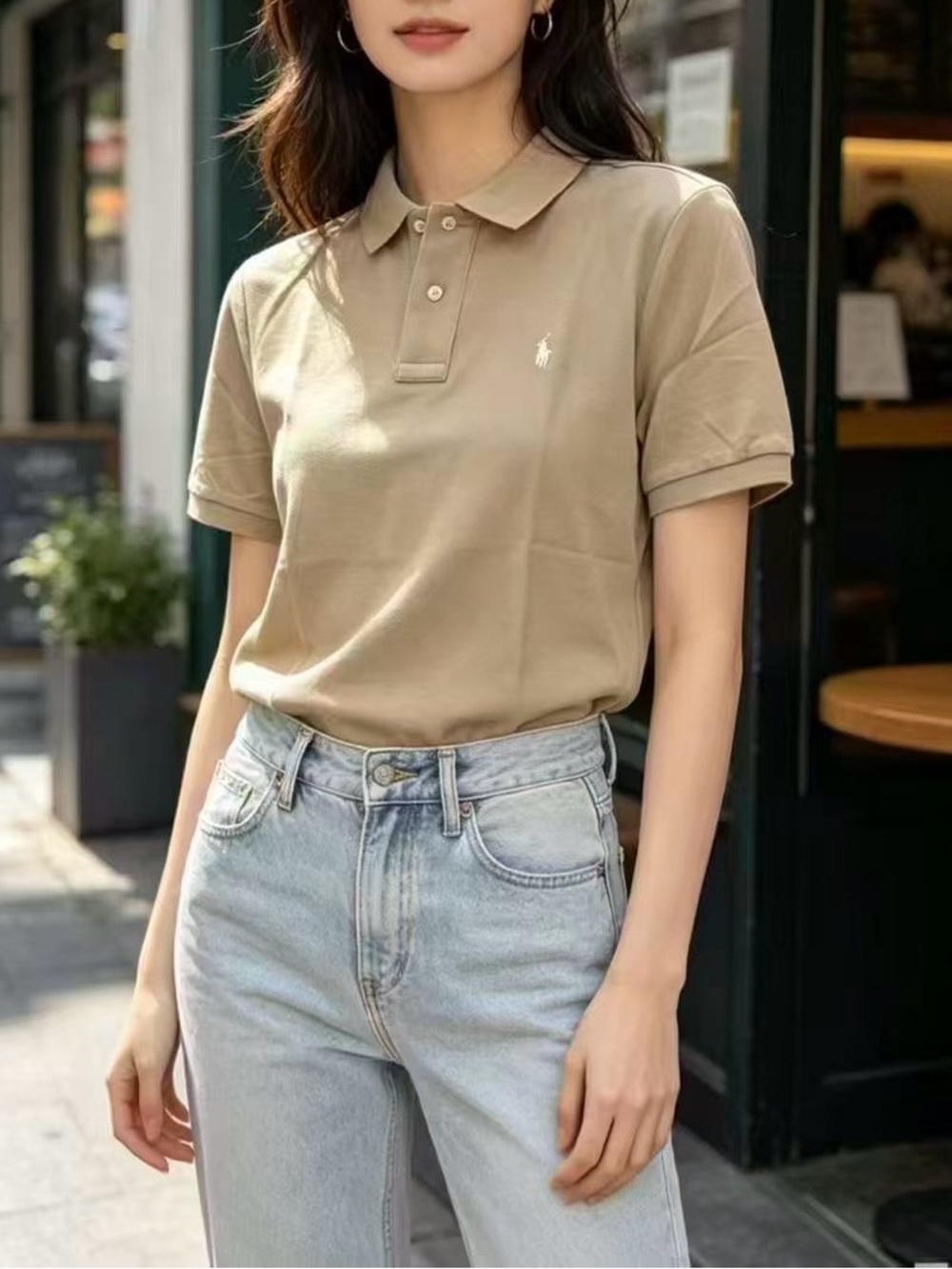 NWT Polo Ralph Lauren Youth Khaki Polo Shirt  Size L/G(14-16)
